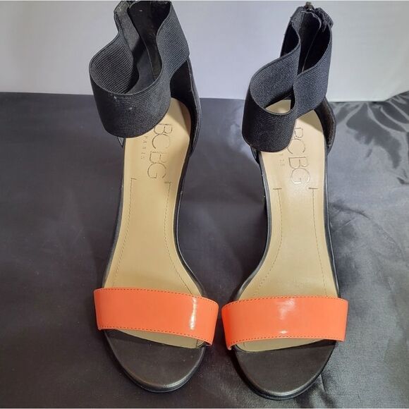 BCBG PARIS ANKLE STRAP OPEN TOES HIGH HEEL STILETTOS PUMP SANDAL - Picture 4 of 15